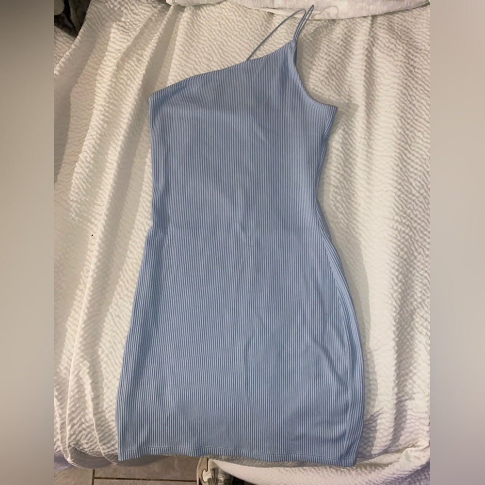 H&M baby blue dress size small